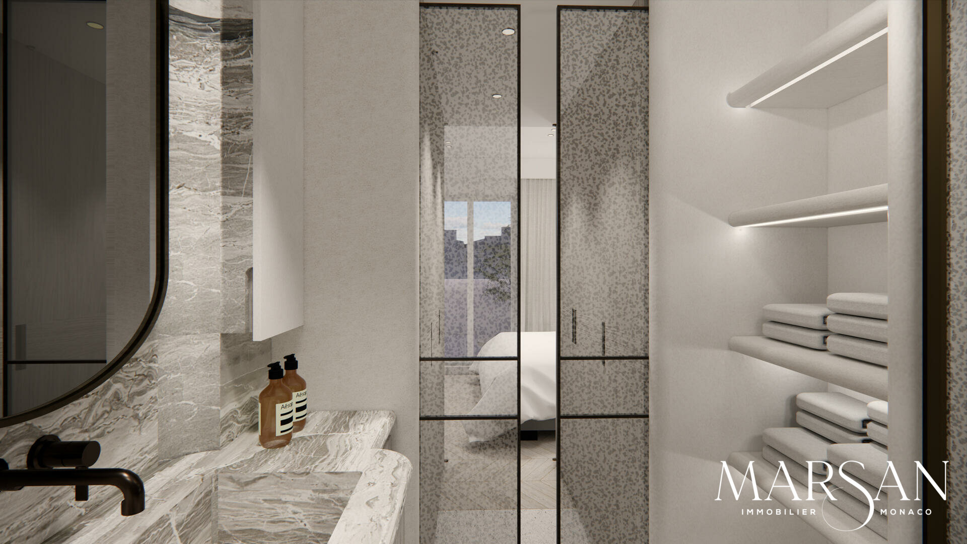 Duplex lussuosamente ristrutturato – Residenza Ambassador, Boulevard des Moulins