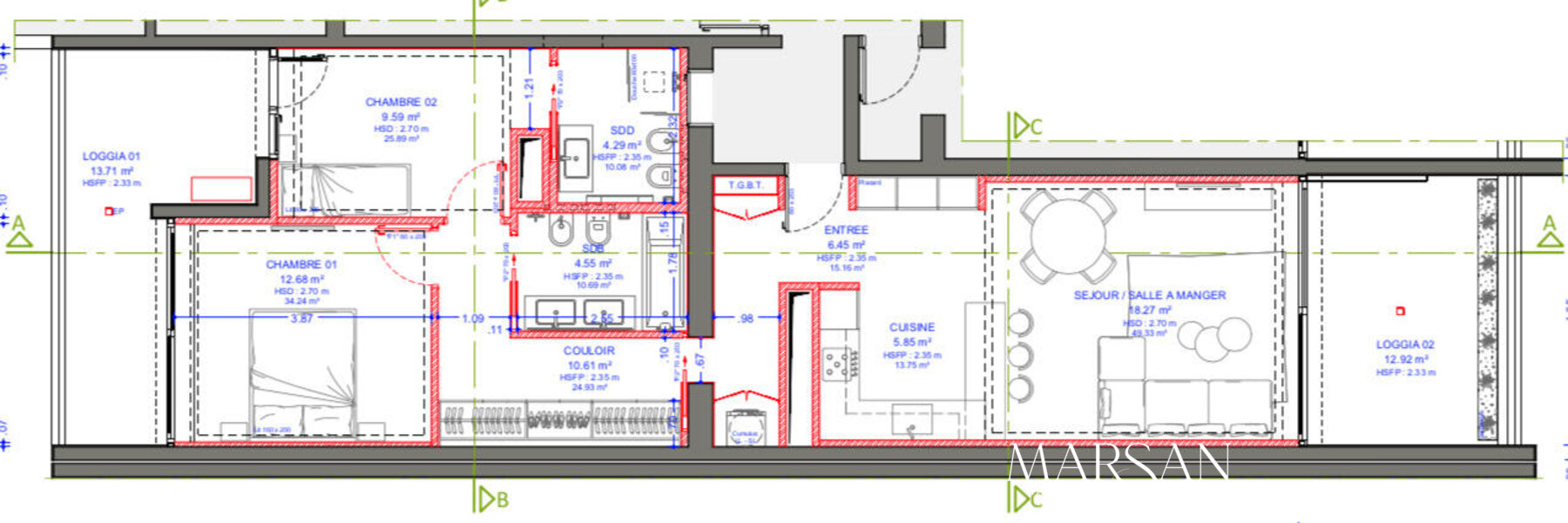 2 CAMERE DA LETTO, NEL CUORE DEL PRINCIPATO, NEL PRESTIGIOSO PALAZZO "PARK PALACE"