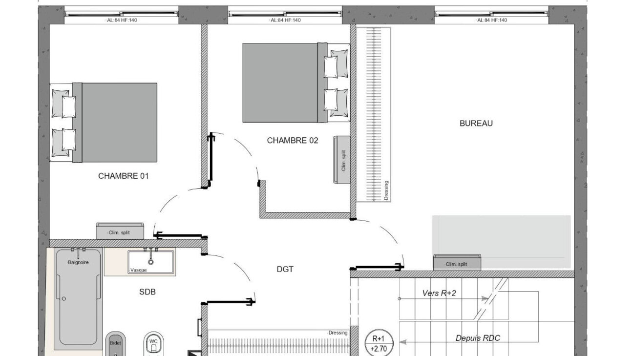 VILLA CAPRICE - TRIPLEX WITH ROOF TOP TERRACE - BEAUSOLEIL